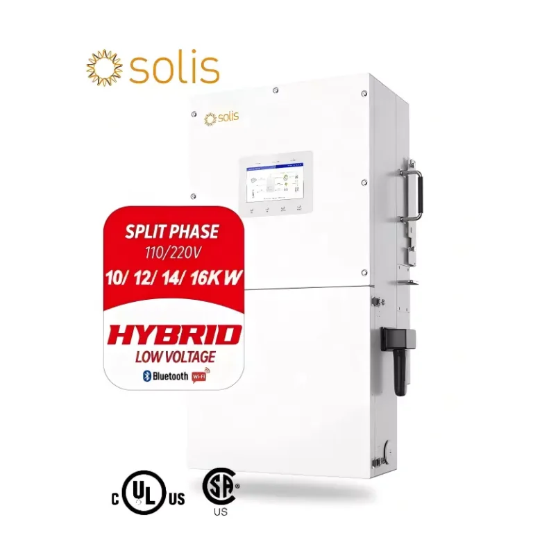 UL CSA Listed Solis 16kw 10kw 12kw 110-240V Split Phase Hybrid Solar Inverter With Mppt Charge Controller For USA CA Home Use