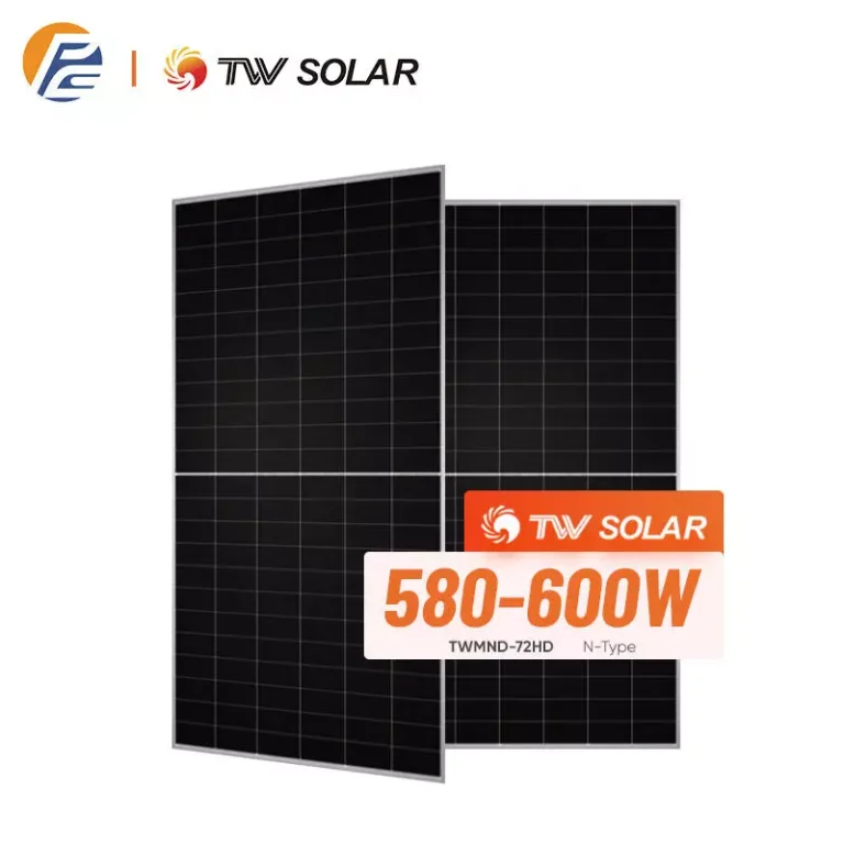 TW Solar PV Module TWMND 72HD 580W 590W 595w 600w N Type Bifacial Monocrystalline Solar Panel Tongwei Photovoltaic Panel