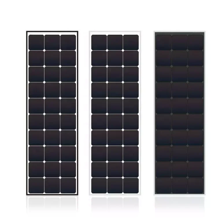 Black Glass 50W-300W Solar PV Panel Range for Home Roof RV Camping & Motorhome balcony & battery use