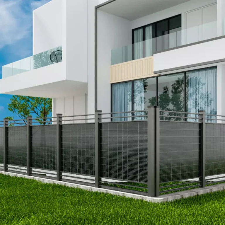 Energy-saving Customized Aluminum Fence Solar Panels Vertical Waterproof Bifacial Farm Electric Livestock Fence with Solar Panel