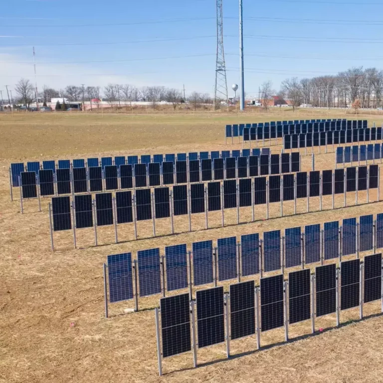 Customized Ground Solar Panel Support HDG Vertical Bifacial Solar Fences for Dairy Farming&Solar Farm