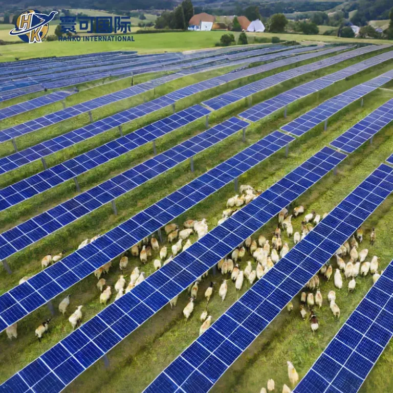 Industrial Grade Solar Support Structure for Livestock Friendly Installations Pastoral PV Complementary Mounting System