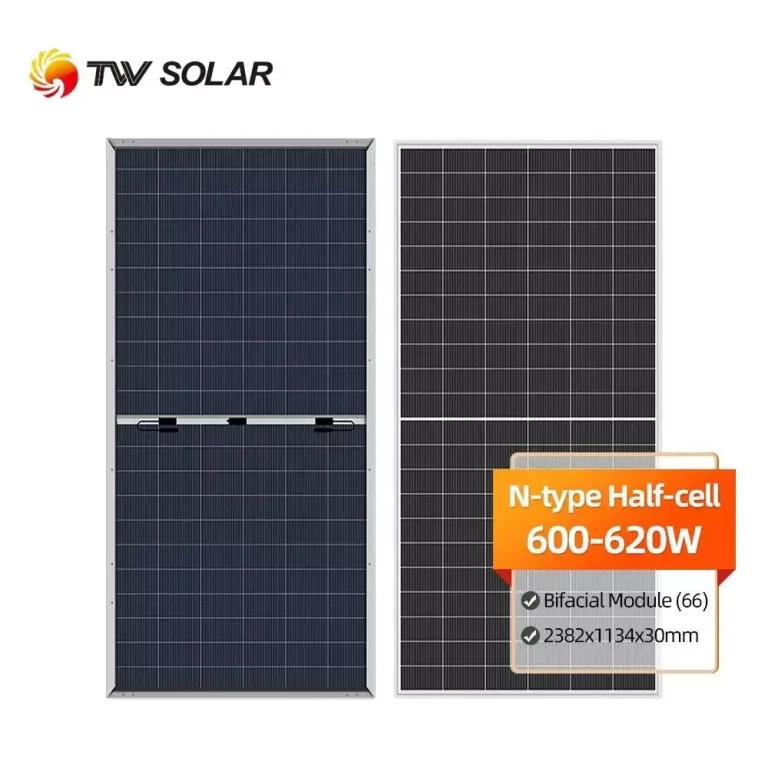Tongwei High Quality Solar Panels 600w Tier 1 Tongwei TWMND66HD 600-620W Solar Panel Bifacial Double Glass Solar Panel in Stock